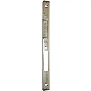 KFV Schließblech Falle/Riegel verstell. m. AT-Stück,rechts,verzinkt silberfärbig