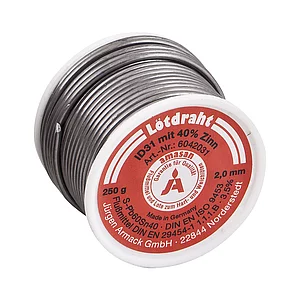Kolofonium-Lötdraht (Röhren-Lot) ø 3 mm Rolle =250 g