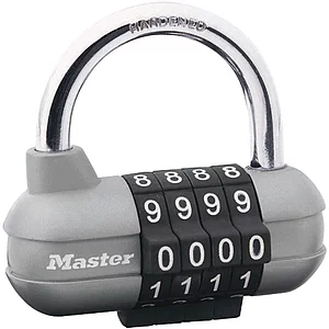 MASTER LOCK Vorhangschloss 1520 EURD Pro Sport Zahlenschloss, 64 mm, silber, SB