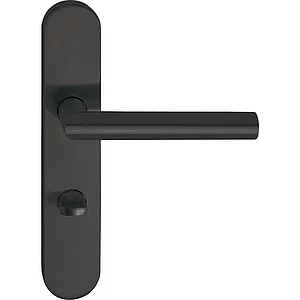 MARCHESI Drückergarnitur GEHRUNG, WC 90 rechts, Edelstahl schwarz matt