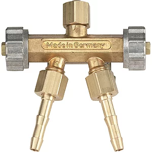 POLOGEN Doppelablassventil G 1/4" für Sauerstoff