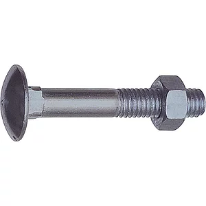 DIN603 M 5x 50 verzinkt Torbandschraube mit Mutter