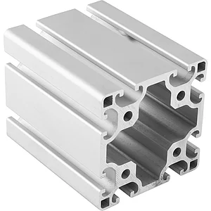Aluminium Nutprofil ISP Nut 8 L80 leicht 80 x 80 mm 8 Nuten