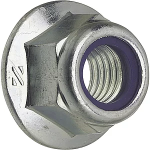 EN1663/ 8 M 6 verzinkt Sechskantmutter m. Flansch u. Polyamideinlage (DIN6926)