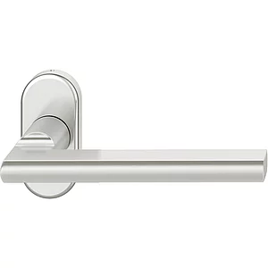 FSB Rahmentürdrücker 09 1035 Hochhaltefeder B ovale Rosette Aluminium silber