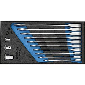 GEDORE Maulschlüssel/Ringratsche-Satz 1500 CT1-7 RA in 1/3 CT-Modul 14-teilig