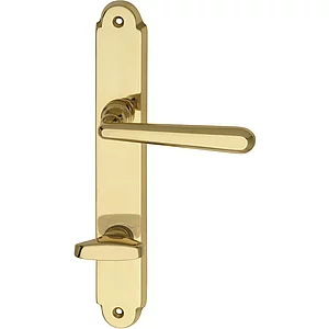 MARCHESI FH Drückergarnitur ALT-WIEN - auf Schild WC 90, Messing poliert