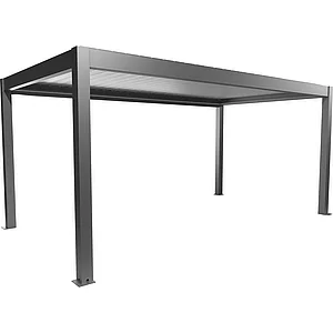 BIOHORT Pergola Gr. 5,5 x 3,5 quarzgrau/weiß