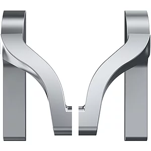 ECO Stangengriff EPN 900 IV UG, 45° Drehwinkel, Alu silber beschichtet