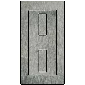 Einlassmuschel Silent Stop WC, 94 x 179 mm, Edelstahl geschliffen