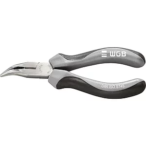 WGB Langschnabelzange gebogen 2K-Griff Länge 200 mm