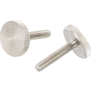 DIN653 M 6 x 10 Edelstahl A1 Rändelschraube niedrige Form