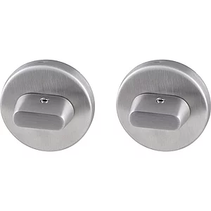 MARCHESI WC-Rosette beiseitig mit Drehknopf, Edelstahl matt