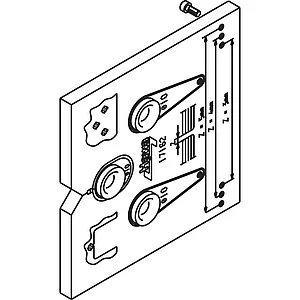 HAWA Toplock Bohrlehre für Schiebetürschloss und Gegenkasten