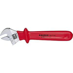 KNIPEX Einmaulschlüssel isoliert verstellbar 9807, SW bis 30 mm, L=260 mm