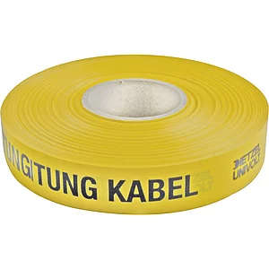 Leitungswarnband gelb Aufschrift Starkstromkabel Breite 40 mm Länge 250 Meter