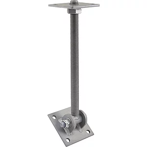 Pitzl Pfostenträger PTP 12013.7301 - Stahl ZiNiP beschichtet mit Gewindestange