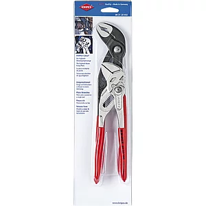 KNIPEX Zangenschlüssel-/Wapu-Set Cobra 003120V03, 2-teilig, L=180 und 250 mm