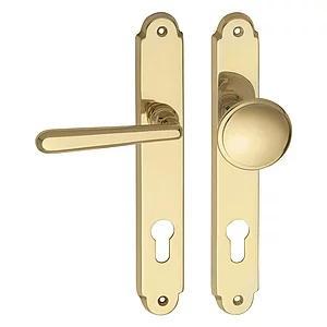 MARCHESI FH Wechselgarnitur ALT-WIEN - auf Schild PZ88, links, Messing poliert