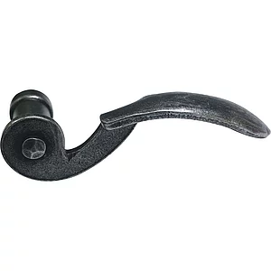 HALCÖ Drückerlochteil STUBAI, rechts, verzinkt schwarz hell passiviert