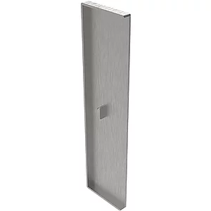 ECONOMY Endkappe für Bodenprofil h-Form 0011,zur vorgesetzten Montage,silber