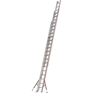 HYMER Alu Seilzugleiter 3 x 18 Sprossen Type 6261 Länge=5,30/12,30 m