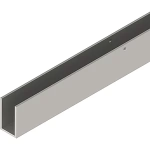 SOLIDO 100/HELM 140/GT-S 150 U-Blende auf Maß L=6000 mm Edelstahl-Effekt