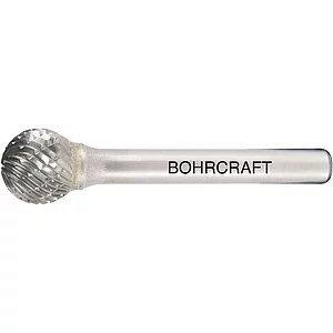 BOHRCRAFT HM-Frässtift Form D Kugel Kopf ø 4 mm Länge 2,5 mm Zahnung Z3-X
