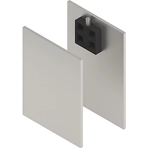 SOLIDO 100/HELM Abdeckkappen-Set Montageschiene/Abstand/Blende H/G Edelstahl