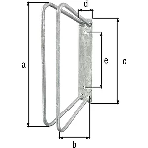Einzel-Fahrradhalter 45 Grad Radbreite 20 - 42 mm
