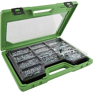 SECOTEC Spanplattensortimentsbox 1700-teilig Senkkopf mit Pozi blau-verzinkt