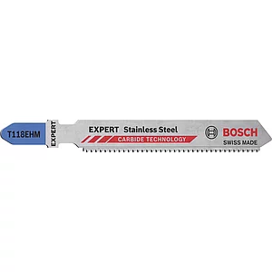 BOSCH Stichsägeblatt T118EHM rostfreier Stahl Expert - 3 Stück