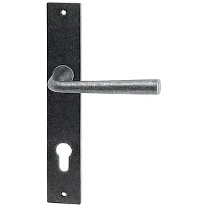 HALCÖ Drückergarnitur SÖLL - auf Schild PZ 88, TS-50, schwarz passiviert