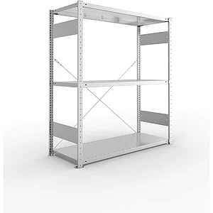 META Steck-Grundregal 1500 x 1300 x 500 mm 3 Fachböden 230 kg