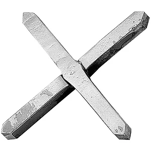 ARTEFERRO Zierkreuz, glatt, 100 x 100 mm, Schmiedeeisen