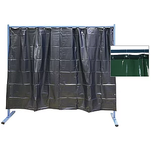 KEMPER Schweißerschutzwand 1-teilig Breite 2.10 m hellgrün