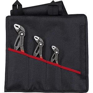 KNIPEX Wasserpumpenzangen-Set Cobra 001955S8, 3-teilig in Rolltasche SW 27-46 mm
