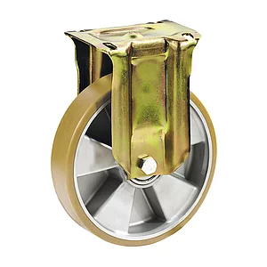 DÖRNER + HELMER Bockrolle Polyurethan Alu-Druckguss-Felge 125 mm 350 kg