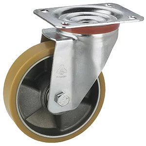 DÖRNER + HELMER Lenkrolle Polyurethan Alufelge 100 mm 200 kg