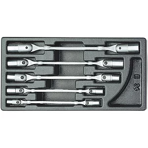 GEDORE Doppel-Gelenkschlüssel-Satz 1500 ES-34 in 1/3 ES-Modul 5-teilig