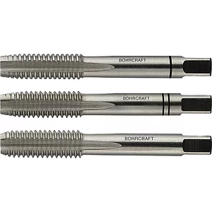 BOHRCRAFT Hand-Gewindebohrer-Satz HSSG DIN352UNC amerikanisches Grobgewinde 3/8"