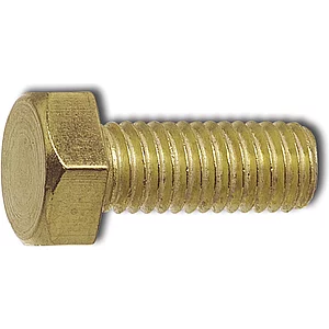 DIN933 M12x 50 Messing blank Sechskantschraube ohne Schaft