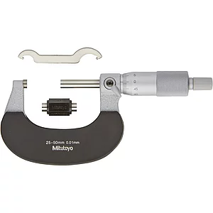 MITUTOYO Bügelmessschraube mit Einstellmaß DIN 863/1 Messbereich 25-50 mm