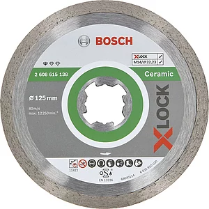 BOSCH X-LOCK Diamant-Trennscheibe Standard for Ceramic 125x1,6 mm