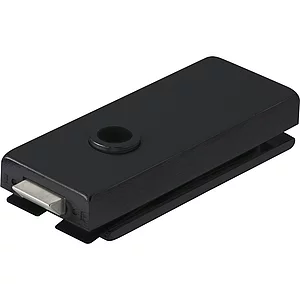 Schloss Studio Classic unversperrbar, Glas 8 mm, Alu schwarz RAL 9005 (10.002)