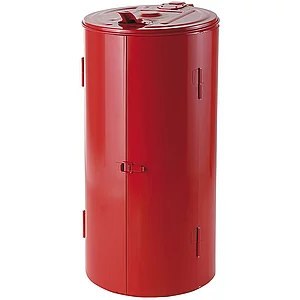 Wertstoffsammler rund 120 Liter rot