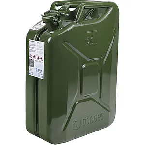 Kraftstoffkanister Stahlblech lackiert oliv Inhalt 10 Liter