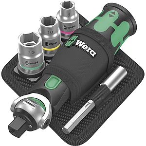 WERA Zyklop Pocket Set 2 Steckschlüssel-Satz 3/8" 8009 18-teilig