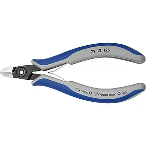 KNIPEX Präzisions-Elektronik-Seitenschneider 7912 DIN 9654 rund, Facette, 125 mm