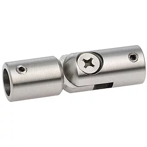 CROSO Gelenkverbinder, Bohrung ø 12,2 mm, Edelstahl geschliffen V2A